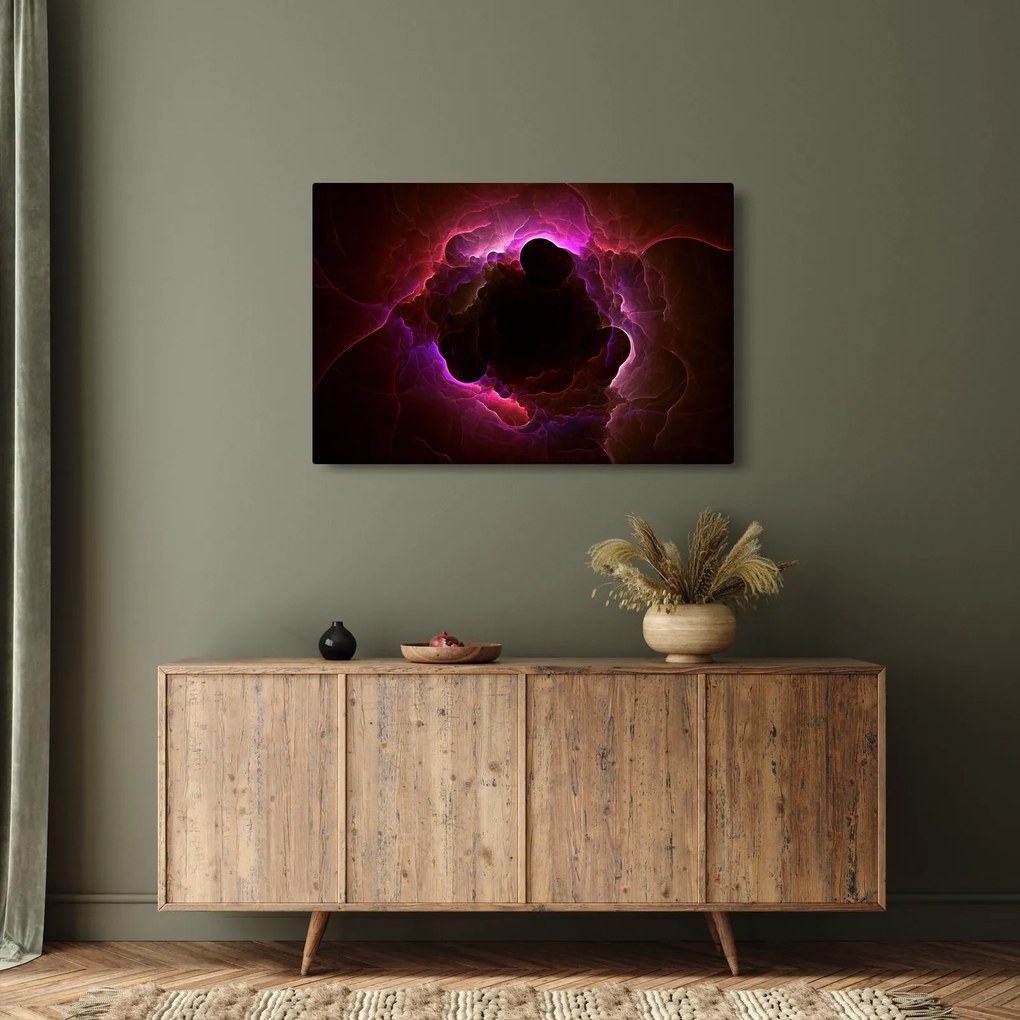 Obraz - abstrakcie mraku (90x60 cm)