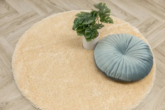 Kúpeľňový koberček Malmo béžový, kruh