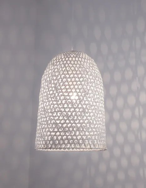 Drevený luster Aurora 40.5 biele