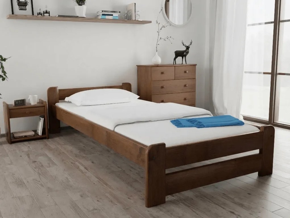 Posteľ Emily 80 x 200 cm, dub Matrac: Matrac SOMMERA 18 cm