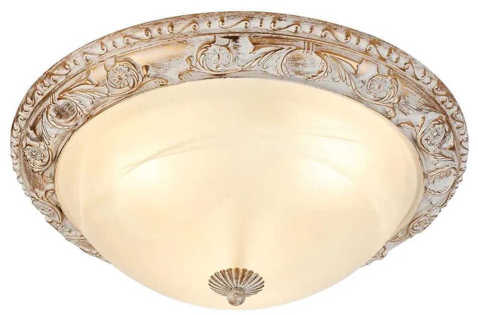 Brilagi - Stropné svietidlo ARIADNA 3xE27/60W/230V zlatá/krémová/patina