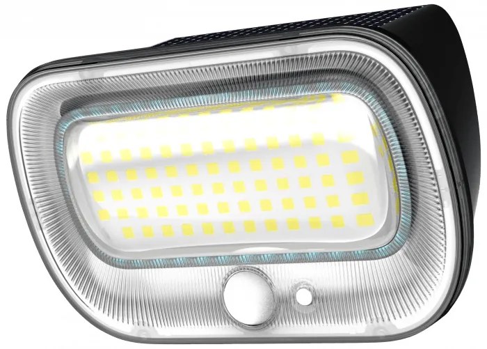 BERGE Solárne fasádne svietidlo s pohybovým senzorom IP54