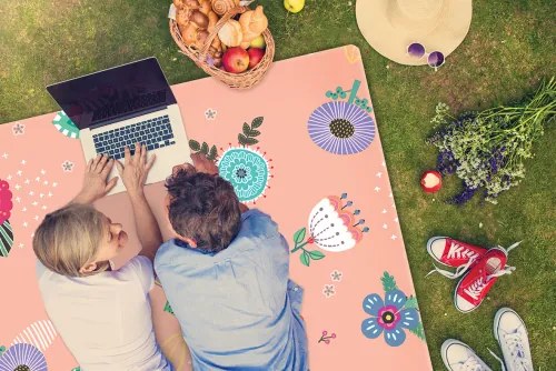 Koberce Breno Kusový koberec Dwinguler MULTI MAT ROZPRÁVKOVÁ KRAJINA, ružová, viacfarebná,125 x 185 cm