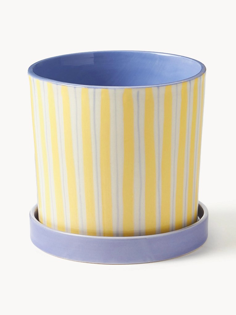 Ručne maľovaný obal na kvetináč z porcelánu Ray