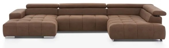 Rohová sedacia súprava do U TROPEA pravá hnedá