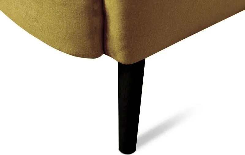 Dvojmiestna pohovka Next, žltá látka