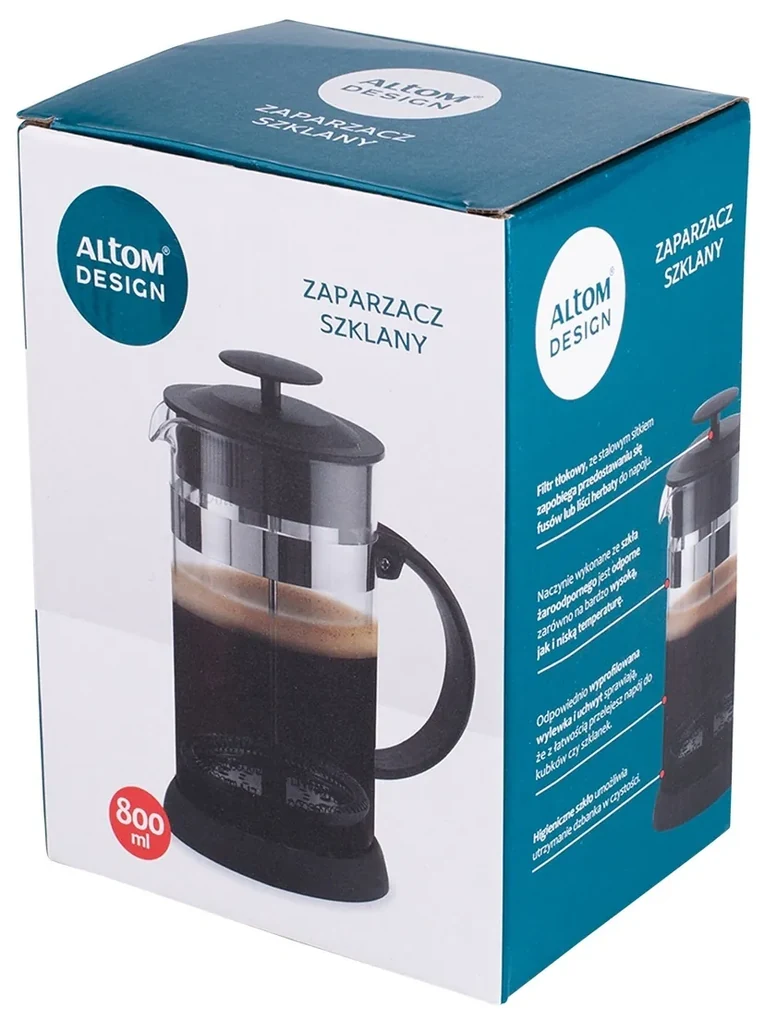 Altom French press na kávu a čaj 800 ml