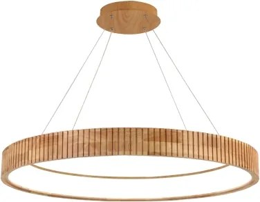 Brilagi - Závesný LED luster na lankách FALCON WOOD MODERN LED/60W/230V pr. 80 cm drevo
