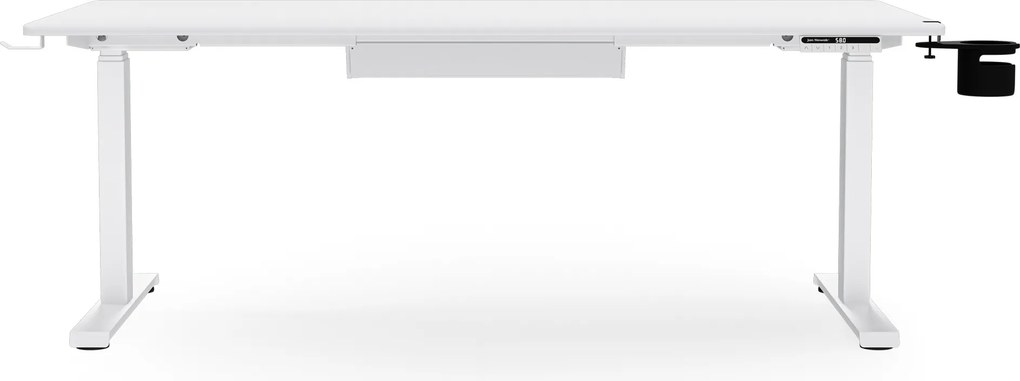 Elektrický stôl s nastaviteľnou výškou ergonomický biely,1600x800 mm: ARIA