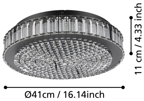 Eglo 390248 - LED Stmievateľné stropné svietidlo BALPARDA LED/23,5W/230V 4000K