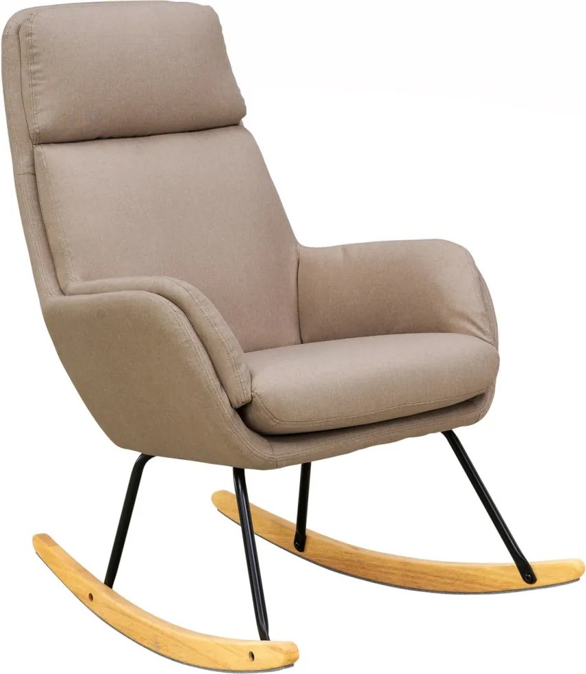 Hojdacie kreslo Lindberg, béžová látka