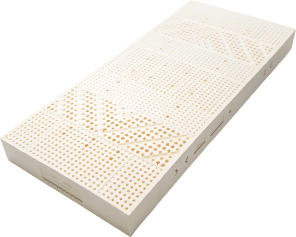 Novaya Latexový matrac EKO 100% prírodný (multizónový) Rozmer: 200x120, Poťahová látka: Medicott Silver (prémiový poťah), Tvrdosť matraca: Stredne Tvrdý (72-77 kg/m3)