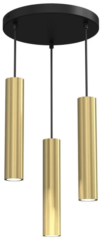 Luster na lanku RAITO 3xGU10/8W/230V mosadz