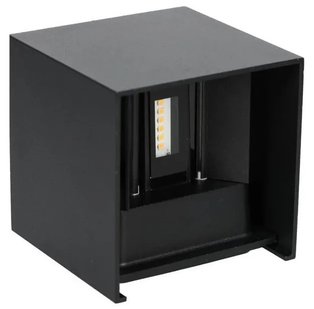 LED Vonkajšie nástenné svietidlo QUERK 2xLED/3W/230V 3000K IP54 čierna