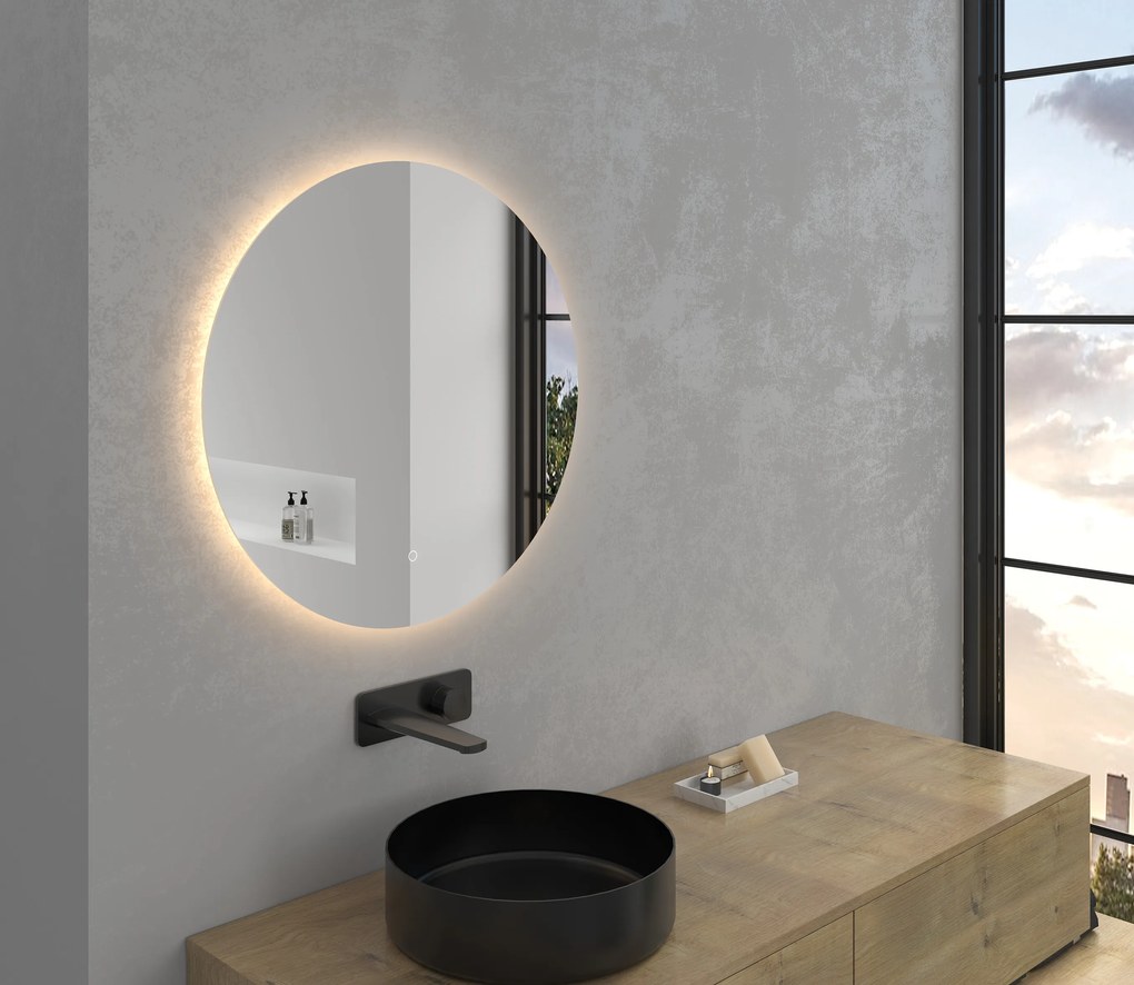 Cerano Specchio, kúpeľňové LED zrkadlo Ø 60 cm, CER-CER-429241