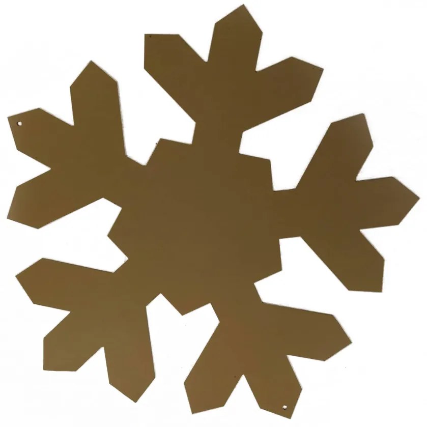 DECOLED 2D Kovová vločka zlatá pr. 30 cm