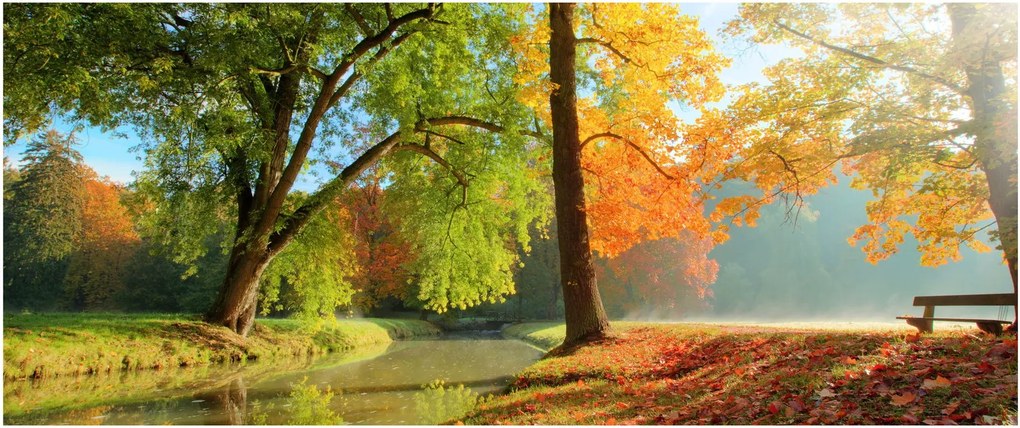 Obraz - Pokojná jesenná krajina (120x50 cm)