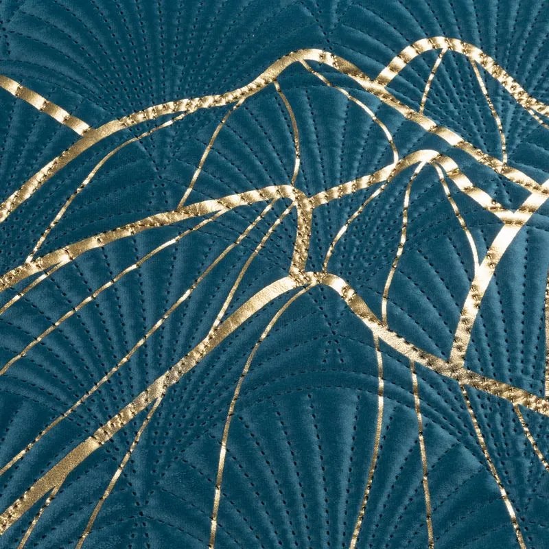 Dekorstudio Luxusný prehoz na posteľ v tyrkysovej farbe Lotos2 Rozmer prehozu (šírka x dĺžka): 170x210cm