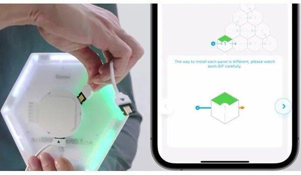 Govee - SADA 10x LED Svietidlo Glide Hexa Pro LED Smart RGBIC Wi-Fi