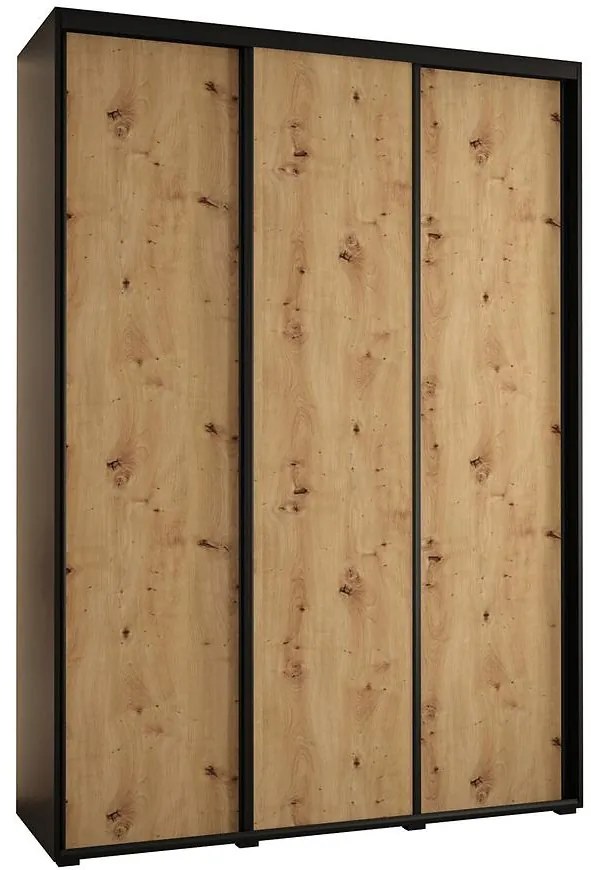 Skriňa 45 Canaris 1 200 čierna/artisan/čierna