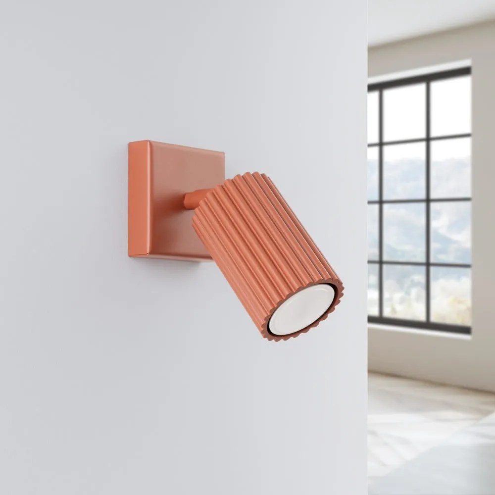 Nástenné svietidlo v tehlovej farbe Gleam – Nice Lamps