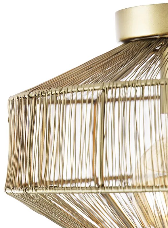 Moderné stropné svietidlo mosadz 30 cm - Bolti