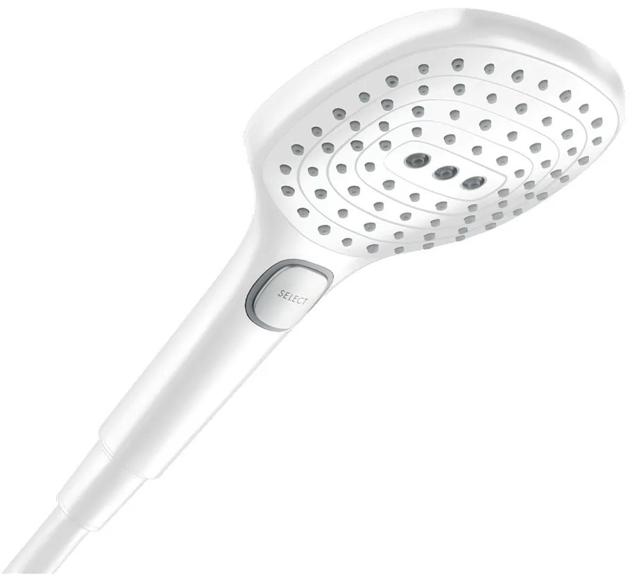 Hansgrohe Raindance Select E, ručná sprcha 120 3jet, matná biela, HAN-26520700