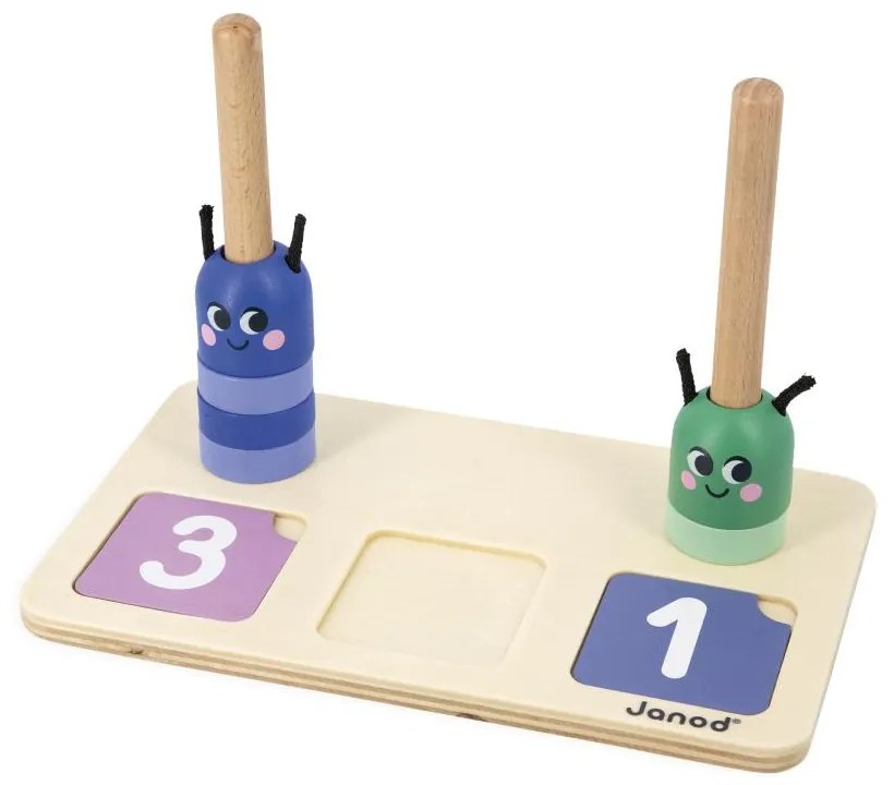 Vzdelávacia hra pre deti - skladanie a porovnávanie čísel - Záhrada