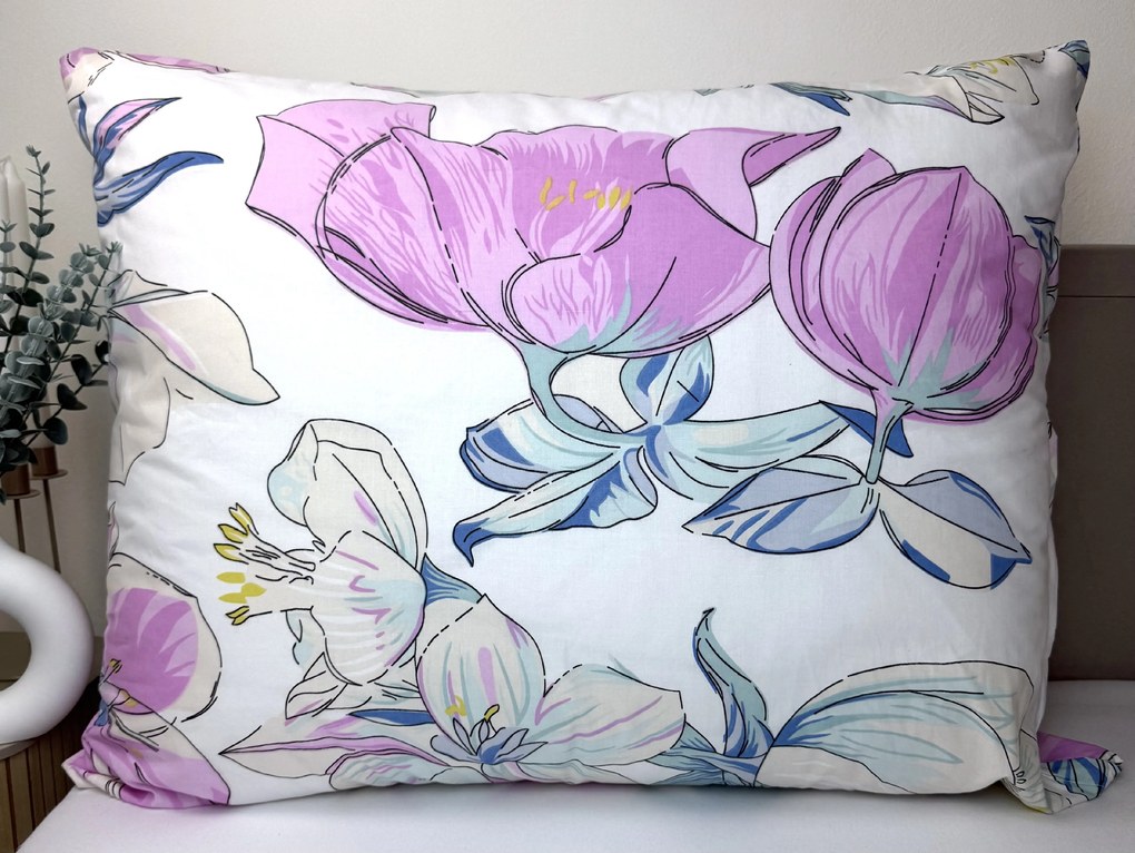 INTERMEDIC SK Bavlnená obliečka na vankúš Fialová harmónia 45x65 cm – 100 % bavlna
