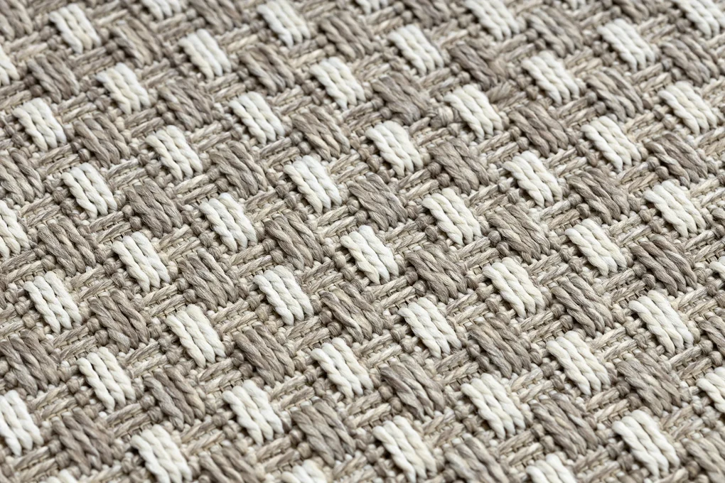 Koberec / Behúň šnúrkový SIZAL BOHO 39003363 Línie, béžový
