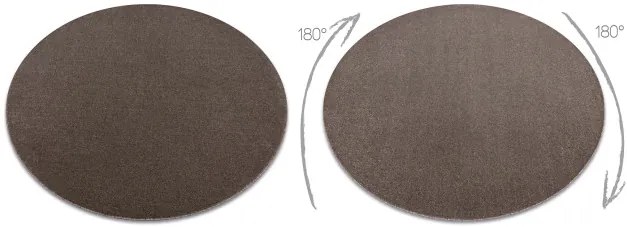 Koberec ETON PLUS mocca / hnedý kruh