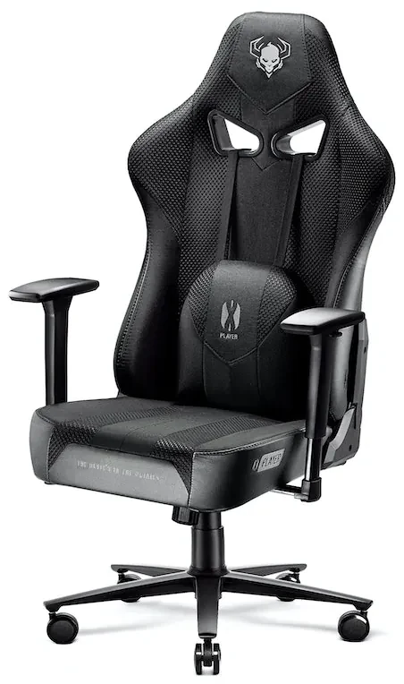 Látkové herné kreslo Diablo X-Player 2.0 King Size: čierne Diablochairs