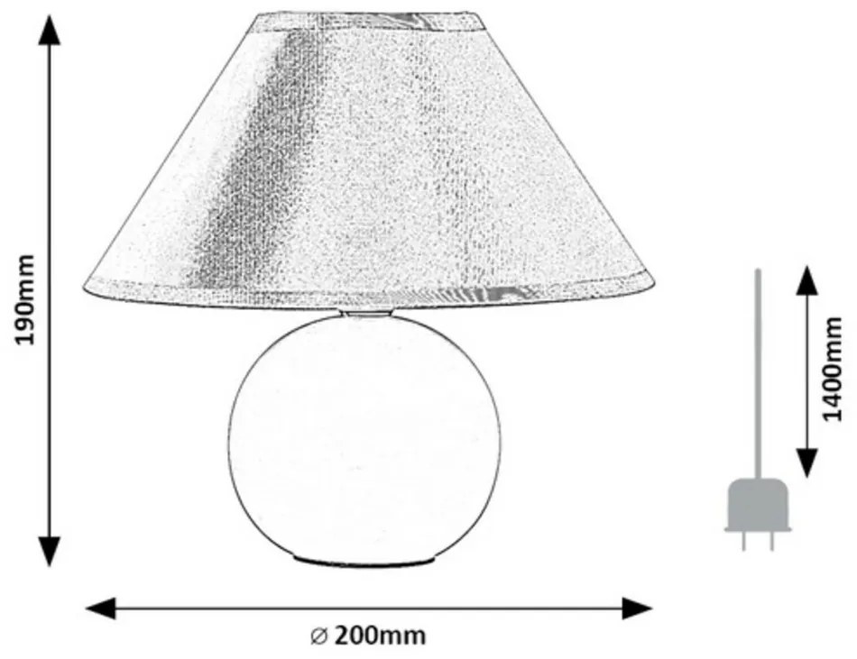 Rabalux 2146 stolná lampa Ariel