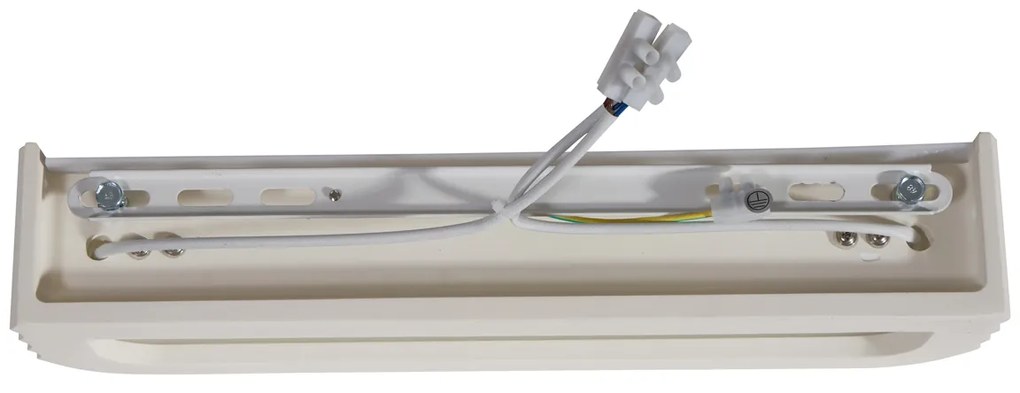 Škandinávske nástenné svietidlo béžové obdĺžnikové 2-svetlá - Plaster