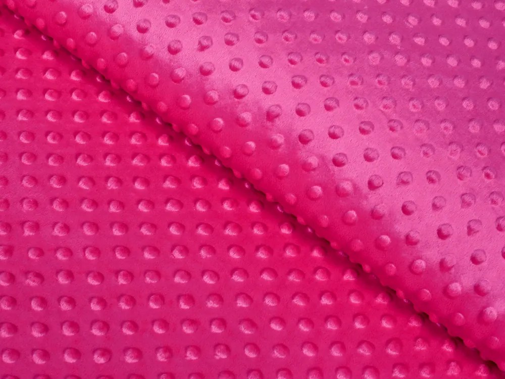 Biante Detská obliečka na vankúš Minky 3D bodky MKP-018 Purpurová 40 x 40 cm