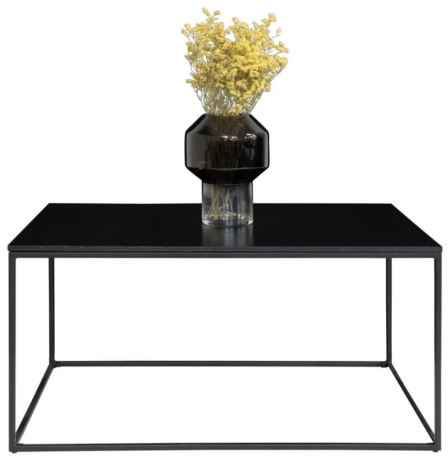Čierny konferenčný stolík House Nordic Vita, 90 x 60 cm