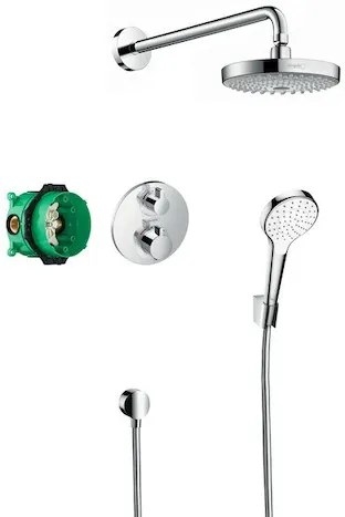 Sprchová batéria Hansgrohe Ecostat vrátane podomietkového telesa chróm 27295000