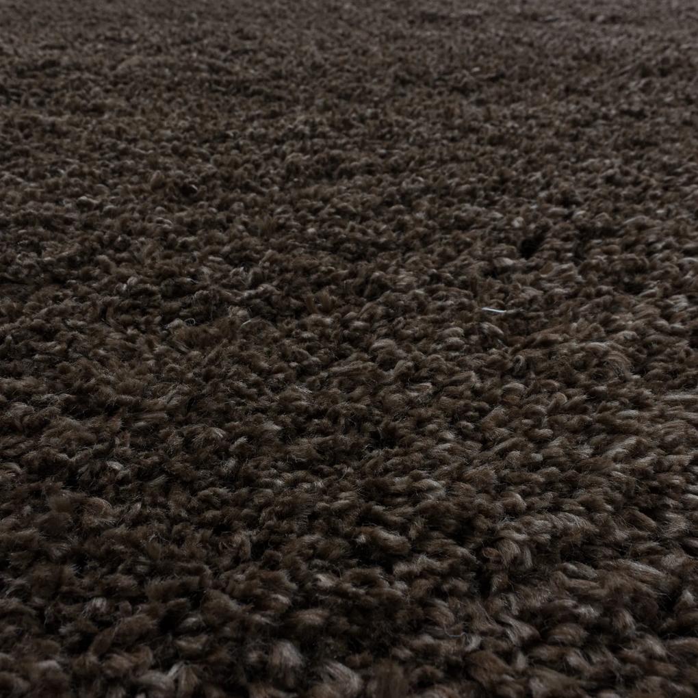 Ayyildiz Kusový koberec FLUFFY 3500, Hnedá Rozmer koberca: 120 x 170 cm