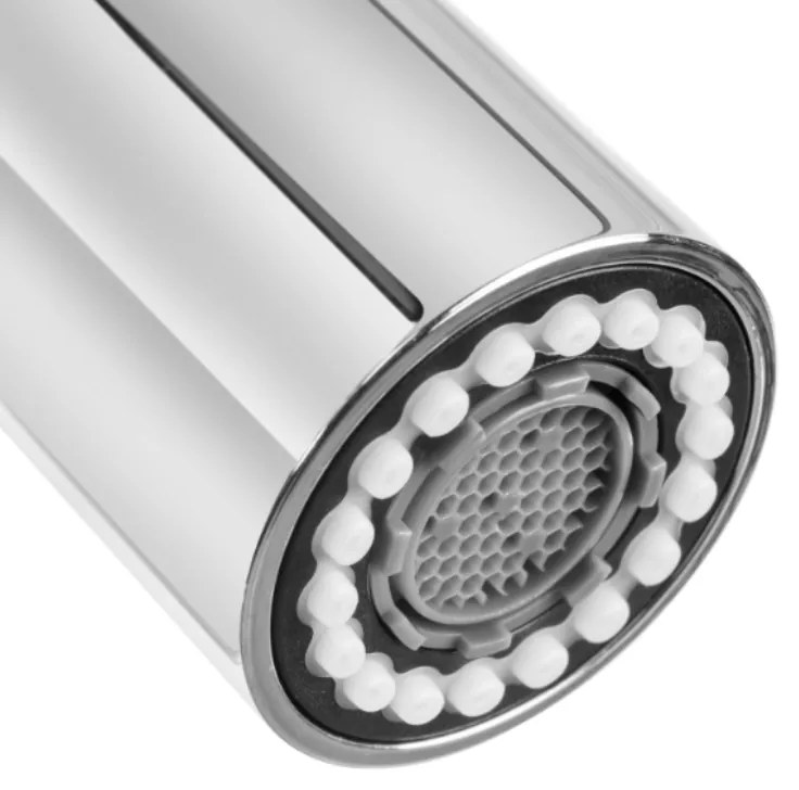 Invena Terra, kuchynská batéria s elastickým ramenom, čierna-chróm, INV-BZ-54-L04-D