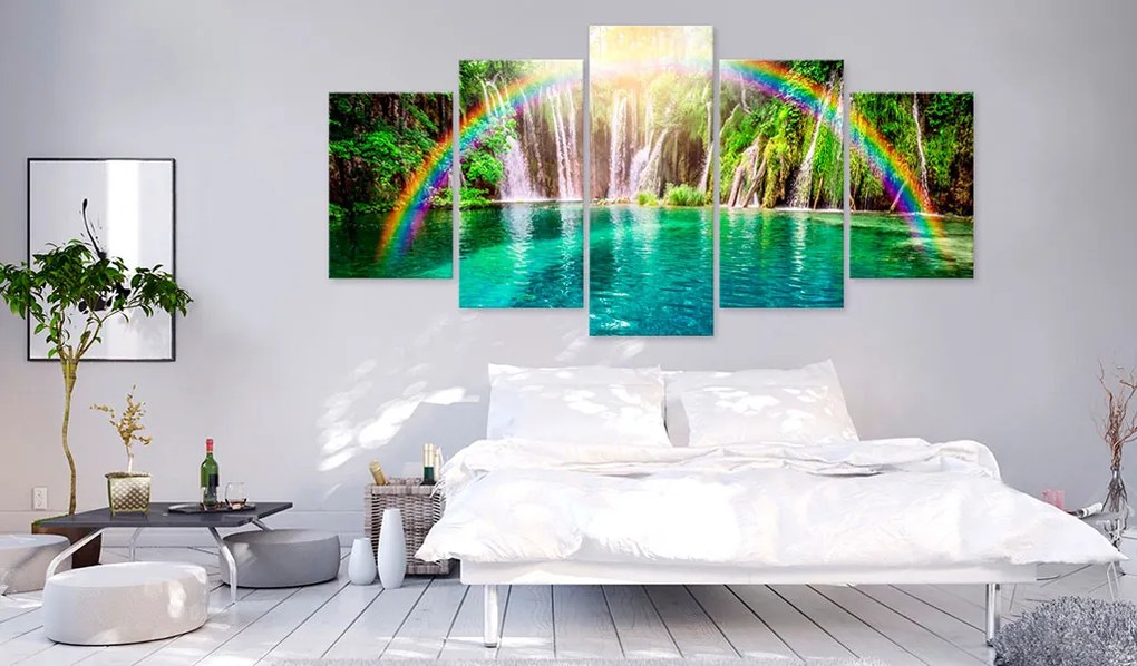 Artgeist Obraz - Rainbow time Veľkosť: 100x50, Verzia: Na talianskom plátne