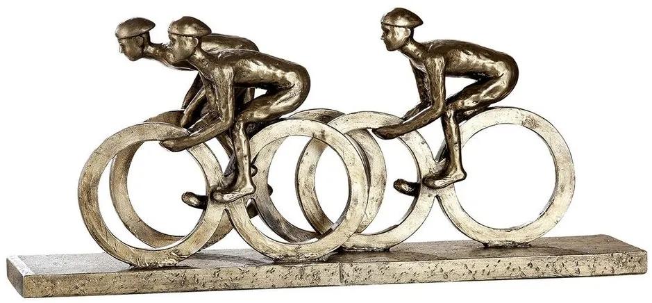 GILDE Dekorácie Cyklisti na kolesách, 9,5x45,5x20 cm