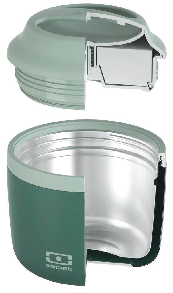 monbento Termo box na potraviny Monbento Element Green Bicolor 550 ml
