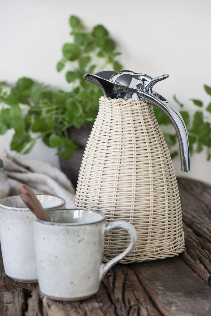 Ib Laursen Termokanvica Polyrattan Braid 1,5 l