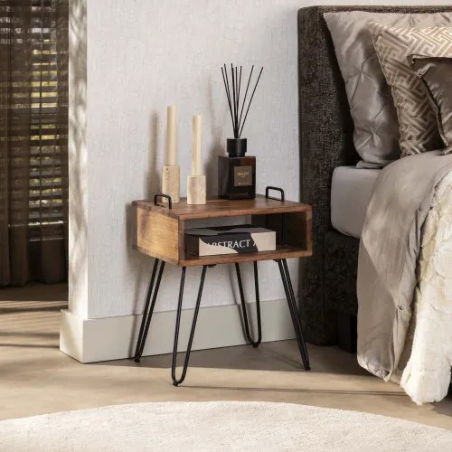 Nočný stolík 23-32 Quadro Drevo Acacia - Komfort-nábytok