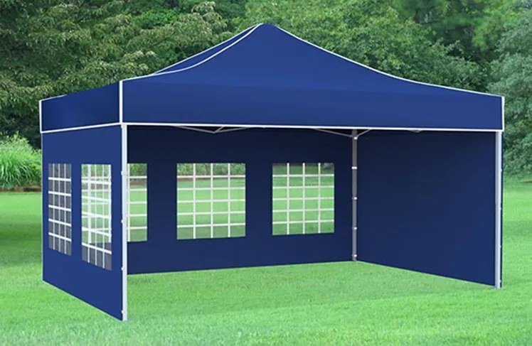 Nožnicový stan POLOPROFI PLUS 3x4,5 m modrý