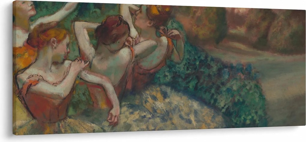 Obraz - Edgar Degas, Four Dancers, reprodukcia (120x50 cm)