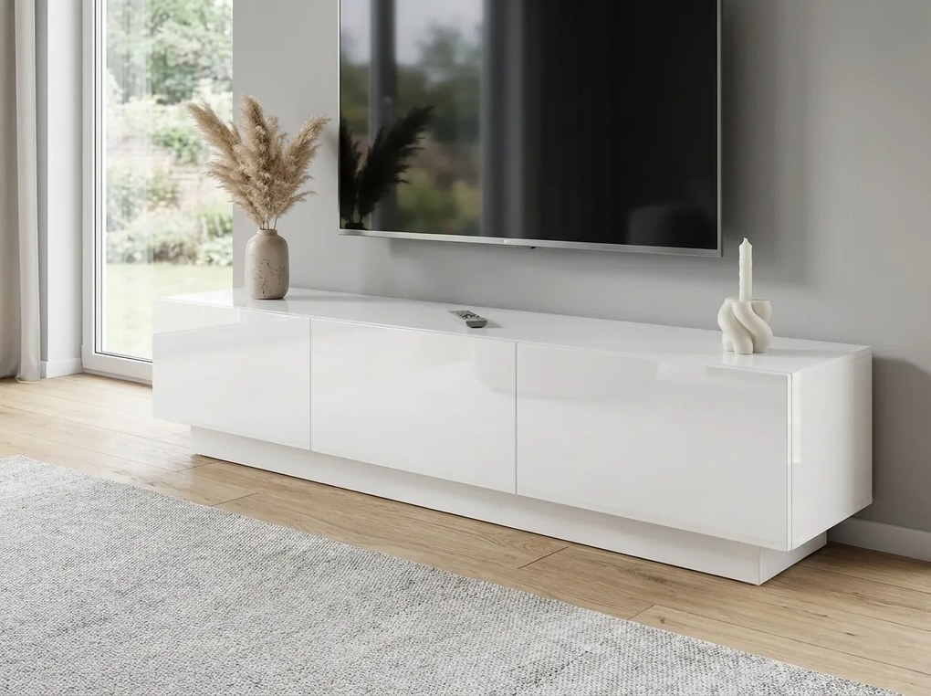 TV stolík DOLCE 180 cm, biela