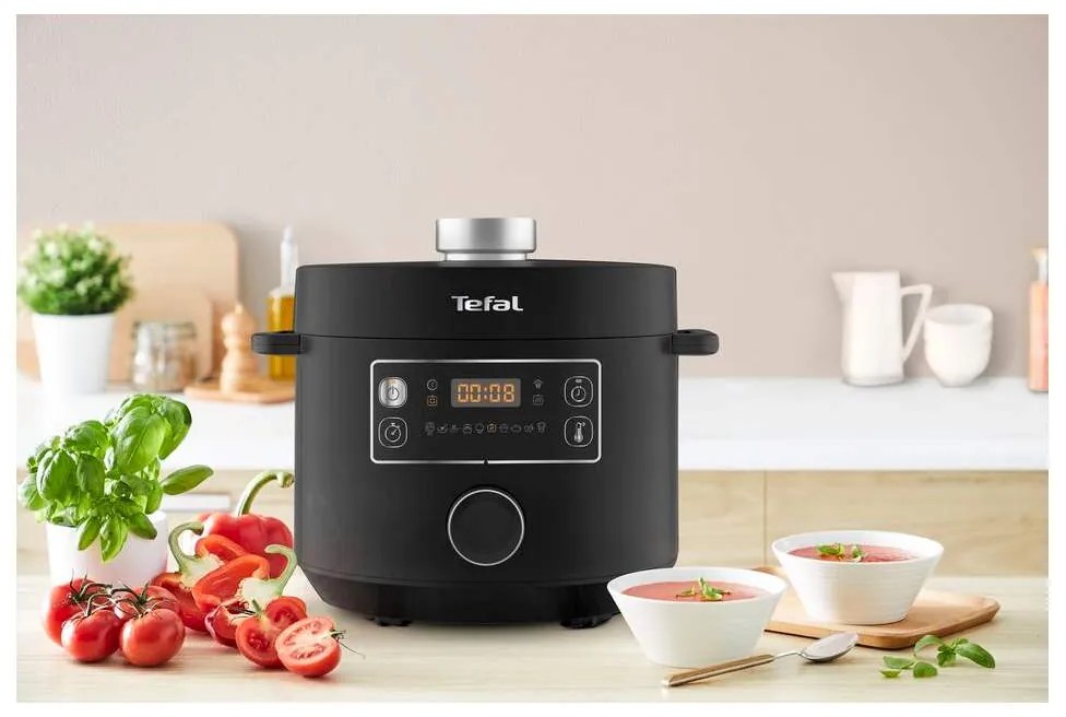 Elektrický tlakový hrniec Tefal Turbo Cuisine CY754830 black (použité)