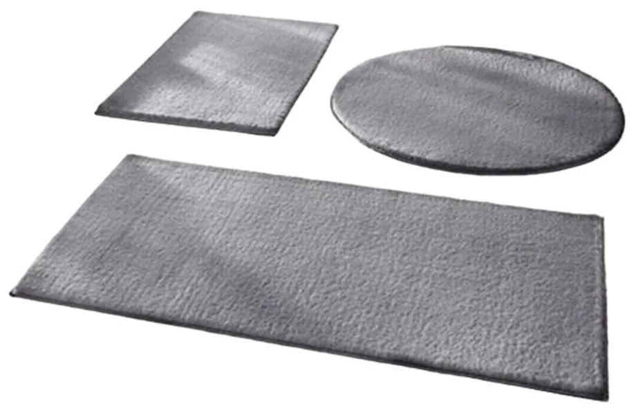 Sivé kúpeľňové predložky v súprave 3 ks 50x90 cm – Mila Home
