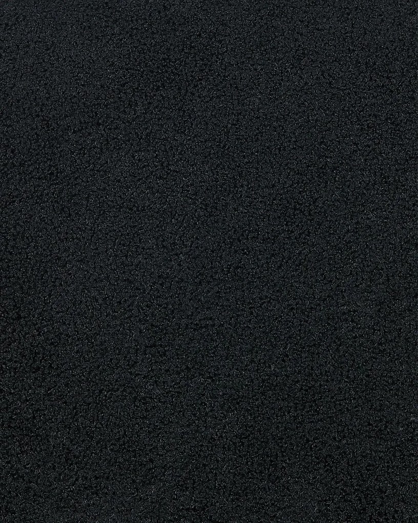 Buklé kreslo čierne LOVIISA Beliani